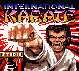 International Karate 2000 title screen for GameBoy Color